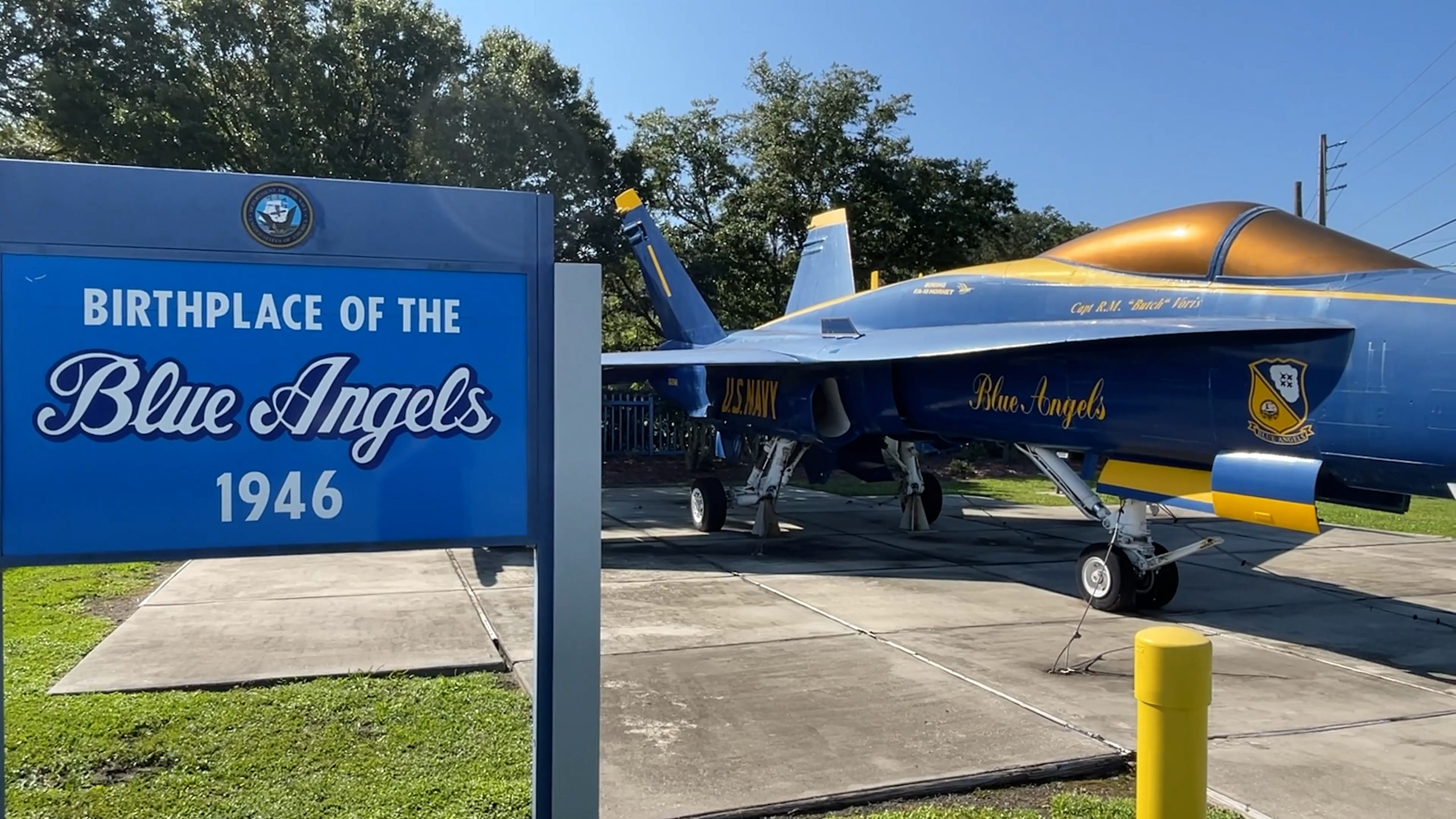 Jacksonville—birthplace of The Blue Angels flight demonstration squadron